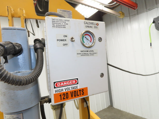 Caldwell Model U QUAD Vacuum Lifter Upender 4x8' Material Handling 120V 440lbs