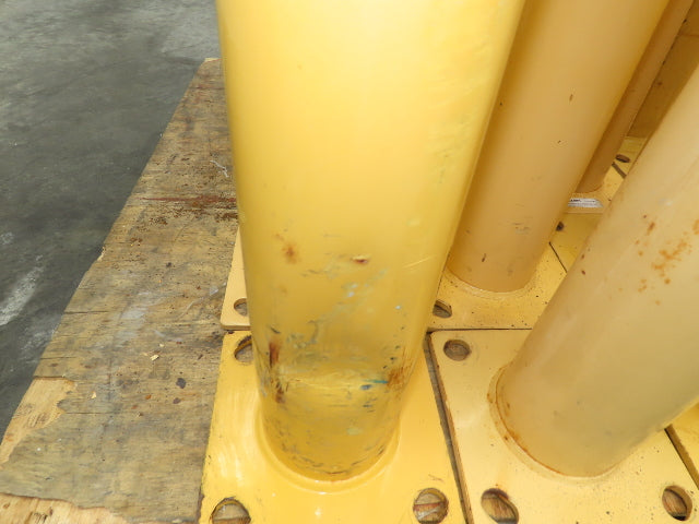 Global WB337327R Steel Safety Bollard Post Yellow 4.5"x 36" Lot of 25