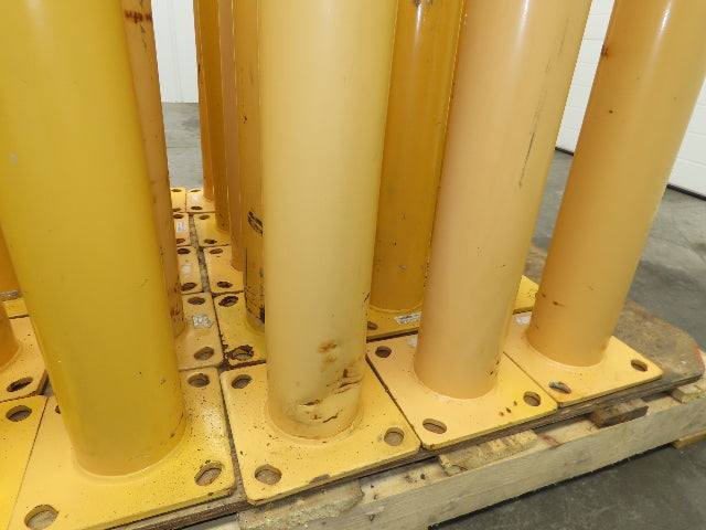 Global WB337327R Steel Safety Bollard Post Yellow 4.5"x 36" Lot of 25