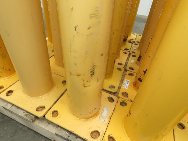 Global WB337327R Steel Safety Bollard Post Yellow 4.5"x 36" Lot of 25