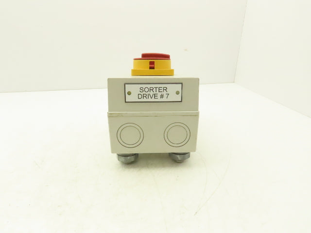 Allen Bradley 194E-A25-1756 Disconnect Load Switch 25A 600V 3PH 7x5x4" Enclosure