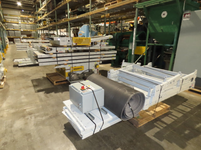 Hytrol BPC 49"x 54' Incline Belt Conveyor 7.5Hp 3PH Center Drive 170fpm 88-92"H