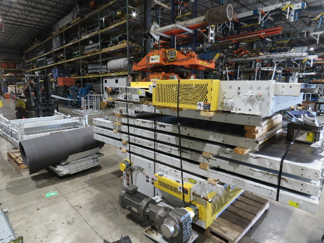 Hytrol BPC 49"x 56' Incline Belt Conveyor 7.5Hp 3PH Center Drive 170fpm 108"H