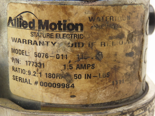 Miller/Stature 5076-011 Welder Wire Motor Feeder 115VDC