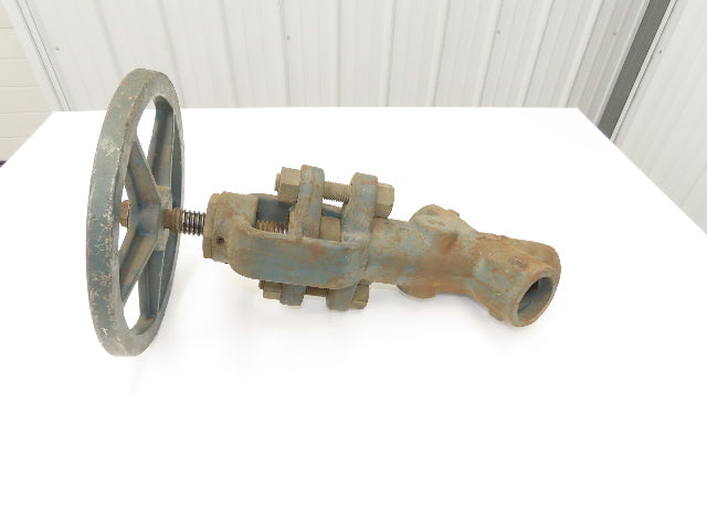 Velan No 376 F11 Globe Valve Y-Pattern 2" Socket Weld 1500psi Rising Stem