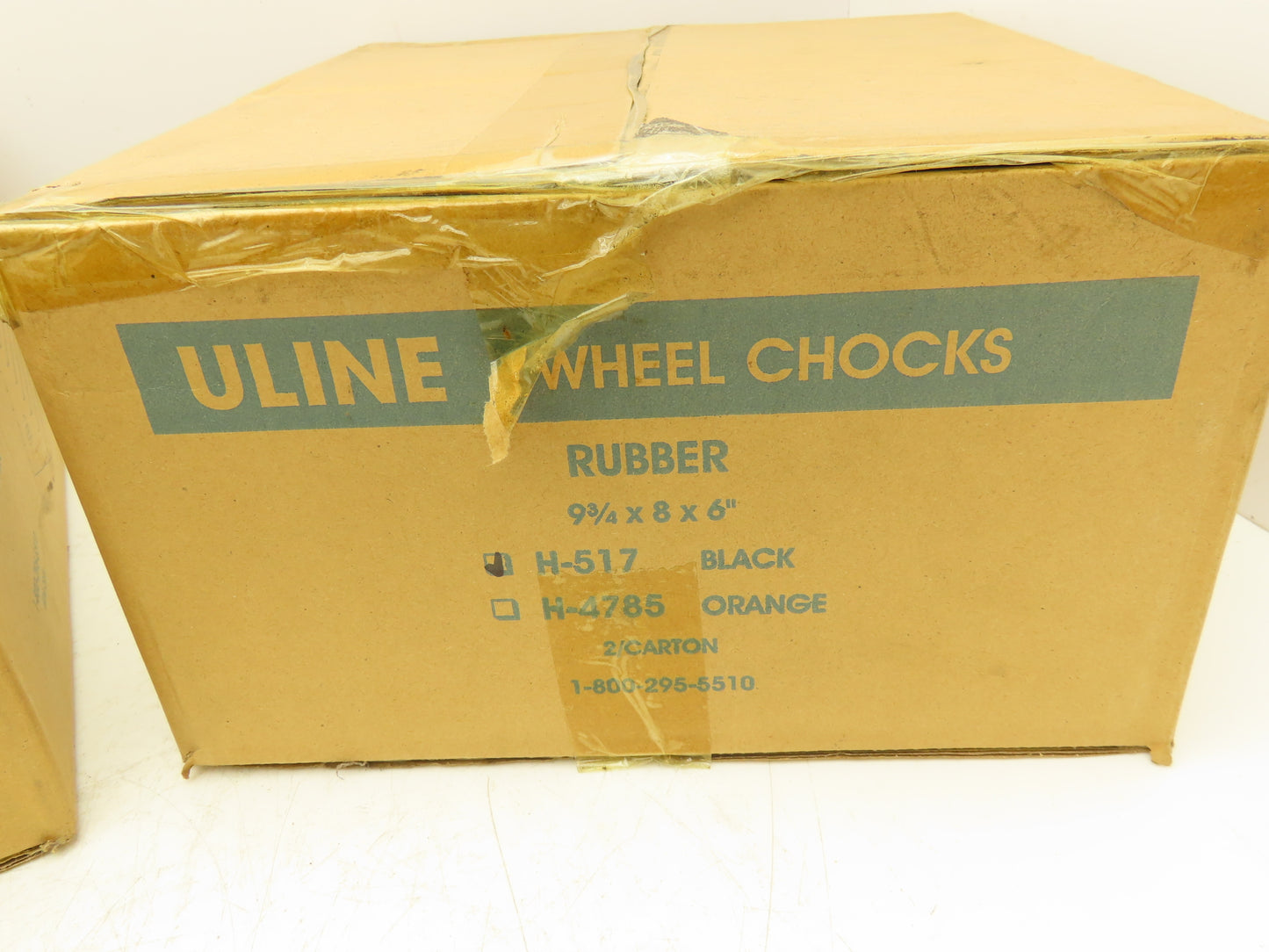 Uline H-517 Wheel Chocks Black Rubber 9-3/4x8x6" Truck Loading Dock Lot of 4