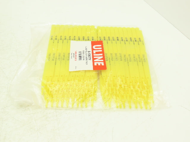 Uline S-13677Y Truck Safety Seals 8" Yellow Plastic Security Numbers Lot of 1000