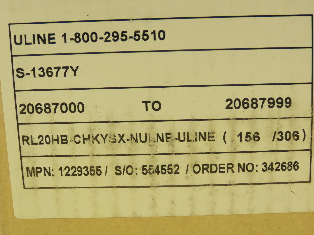 Uline S-13677Y Truck Safety Seals 8" Yellow Plastic Security Numbers Lot of 500
