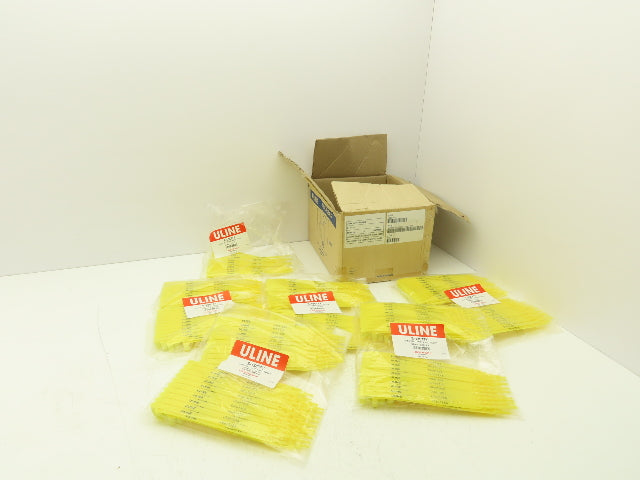 Uline S-13677Y Truck Safety Seals 8" Yellow Plastic Security Numbers Lot of 500