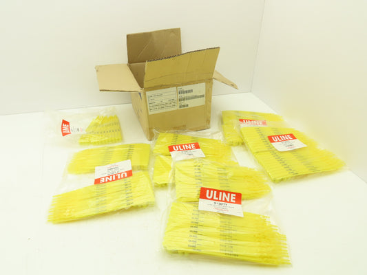 Uline S-13677Y Truck Safety Seals 8" Yellow Plastic Security Numbers Lot of 500