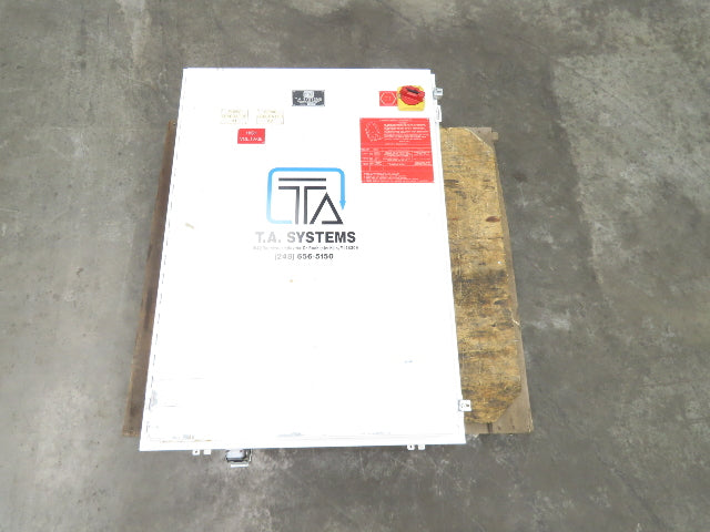 Hoffman A-423008LP Electrical Enclosure 42x30x10" 30A Disconnect Backpanel