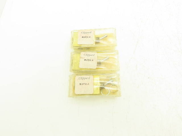 Clippard MJTV-4 Pneumatic Air Valve 4-Way 300psig Brass 1/8" NPT Lot of 3
