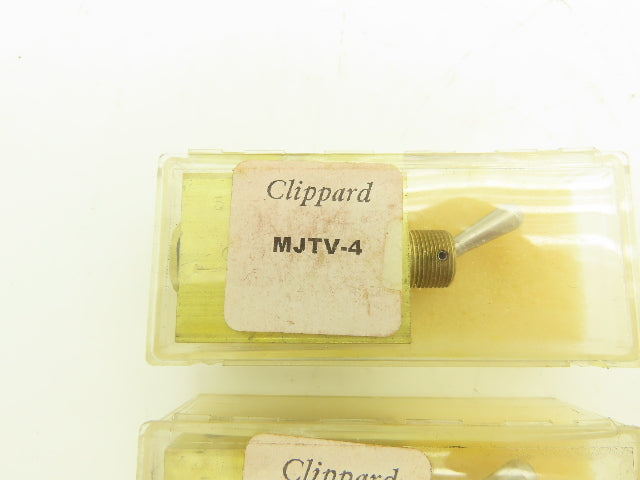 Clippard MJTV-4 Pneumatic Air Valve 4-Way 300psig Brass 1/8" NPT Lot of 3