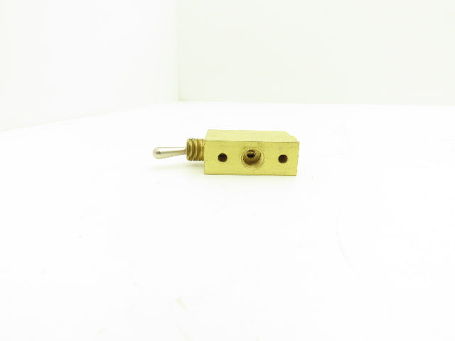 Clippard MJTV-4 Pneumatic Air Valve 4-Way 300psig Brass 1/8" NPT Lot of 3