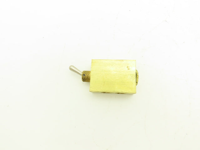 Clippard MJTV-4 Pneumatic Air Valve 4-Way 300psig Brass 1/8" NPT Lot of 3