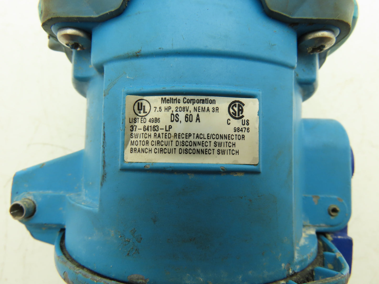 Meltric Corporation 37-64163-LP Switch Rated Receptacle Connector