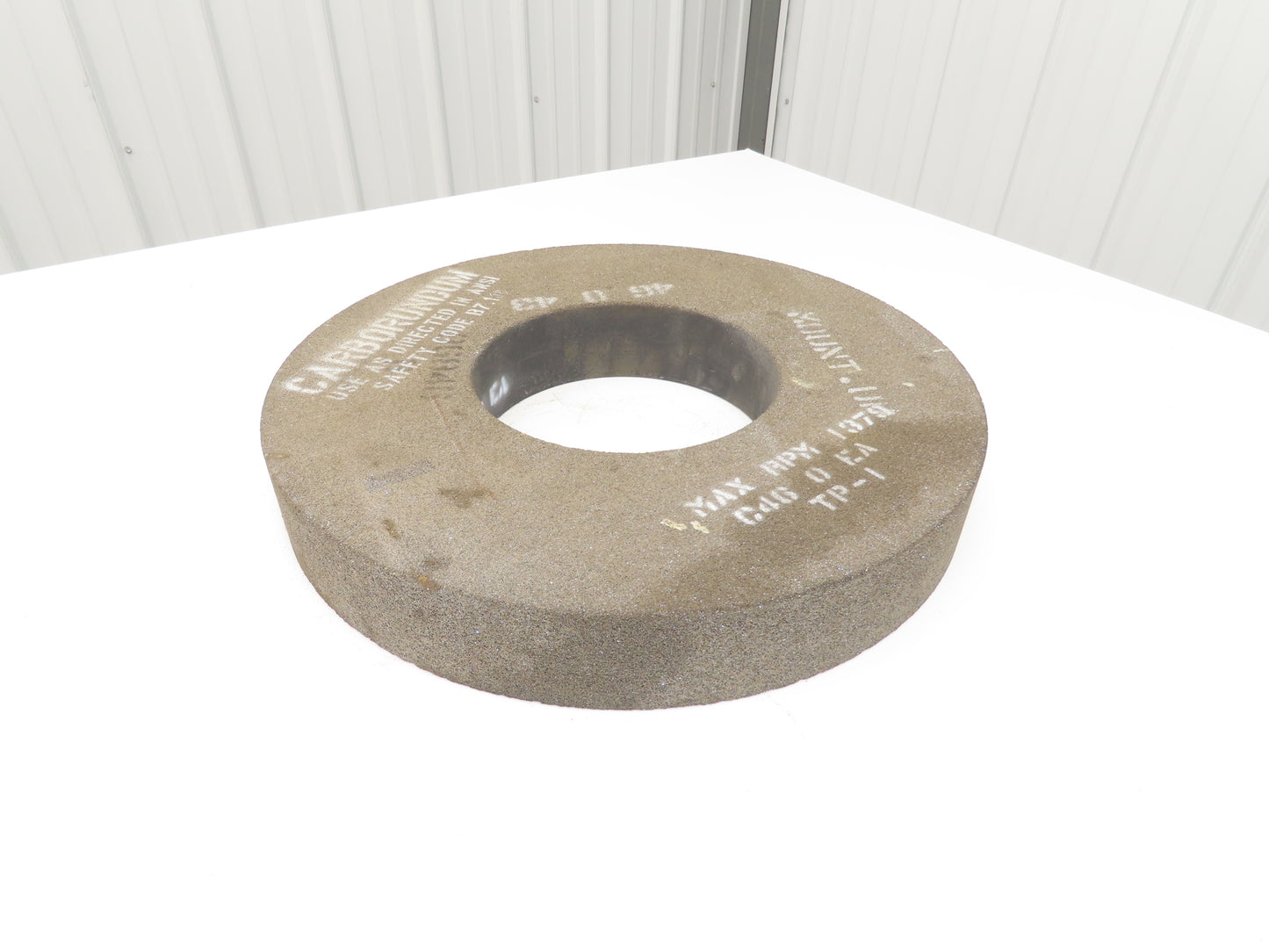Carborundum TP-1 Grinding Wheel 18" OD 2.5" Width 8" Arbor