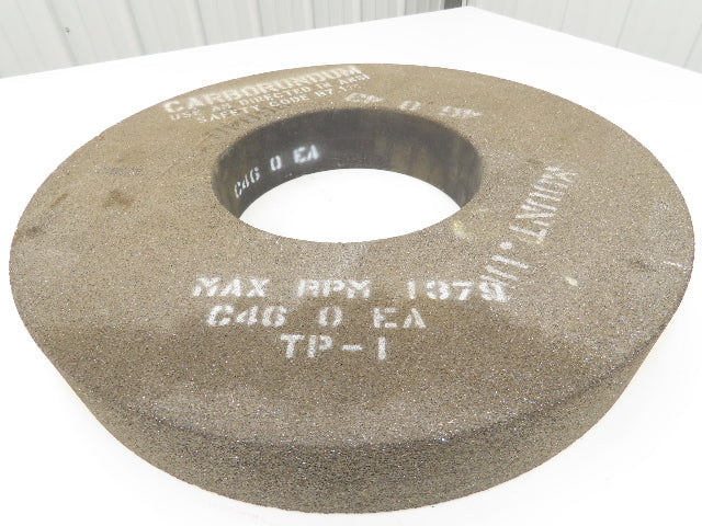 Carborundum TP-1 Grinding Wheel 18" OD 2.5" Width 8" Arbor