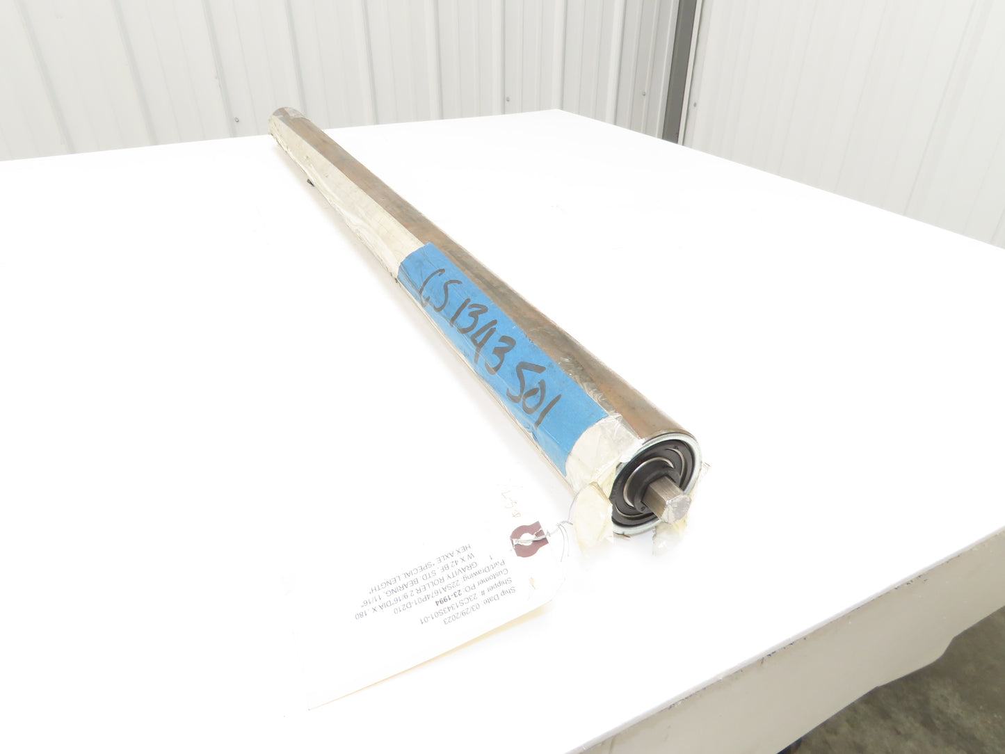 2-9/16" Dia x 42"BF Heavy Duty Pallet Conveyor Gravity Roller 11/16" Hex Axle