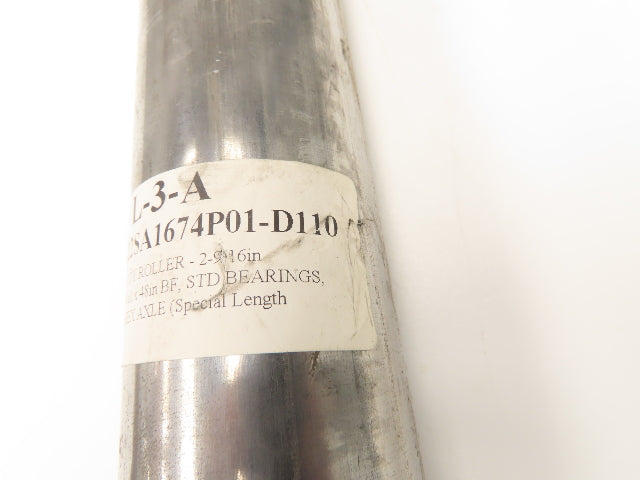 2-9/16" Dia x 48"BF Heavy Duty Pallet Conveyor Gravity Roller 11/16" Hex Axle