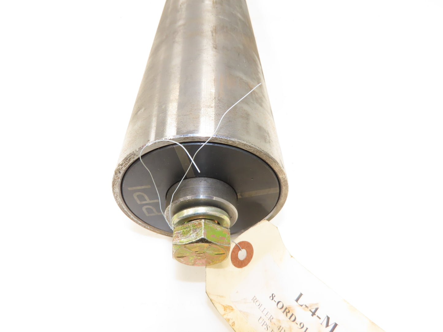 PPI Hytrol 914.R7S31 4"x 31"BW Conveyor Pulley Roller Crowned 3/4-10 Hub