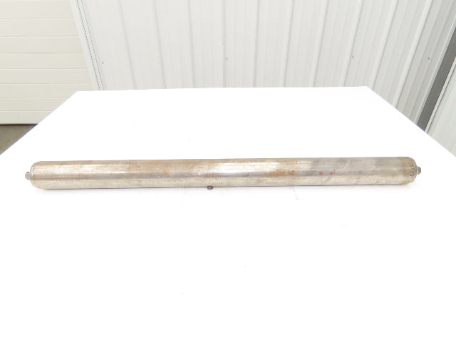 Hytrol 2.5" Dia x 34" Belt Conveyor Snub Roller 11/16" Hex Axle B-25967-269