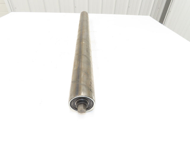 Hytrol 2.5" Dia x 33" Belt Conveyor Snub Roller 11/16" Hex Axle B-25967-272