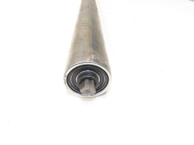 Hytrol 2.5" Dia x 33" Belt Conveyor Snub Roller 11/16" Hex Axle B-25967-272