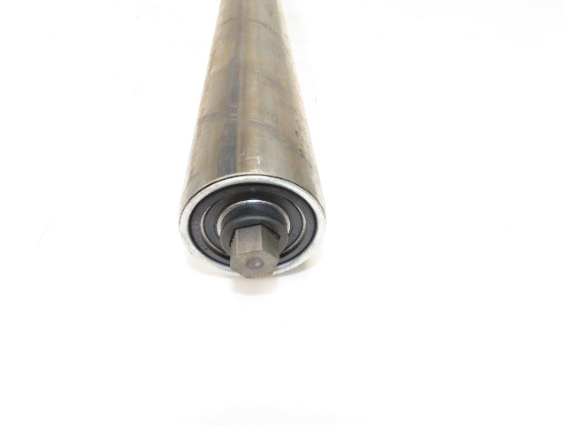 Hytrol 2.5" Dia x 33" Belt Conveyor Snub Roller 11/16" Hex Axle B-25967-272