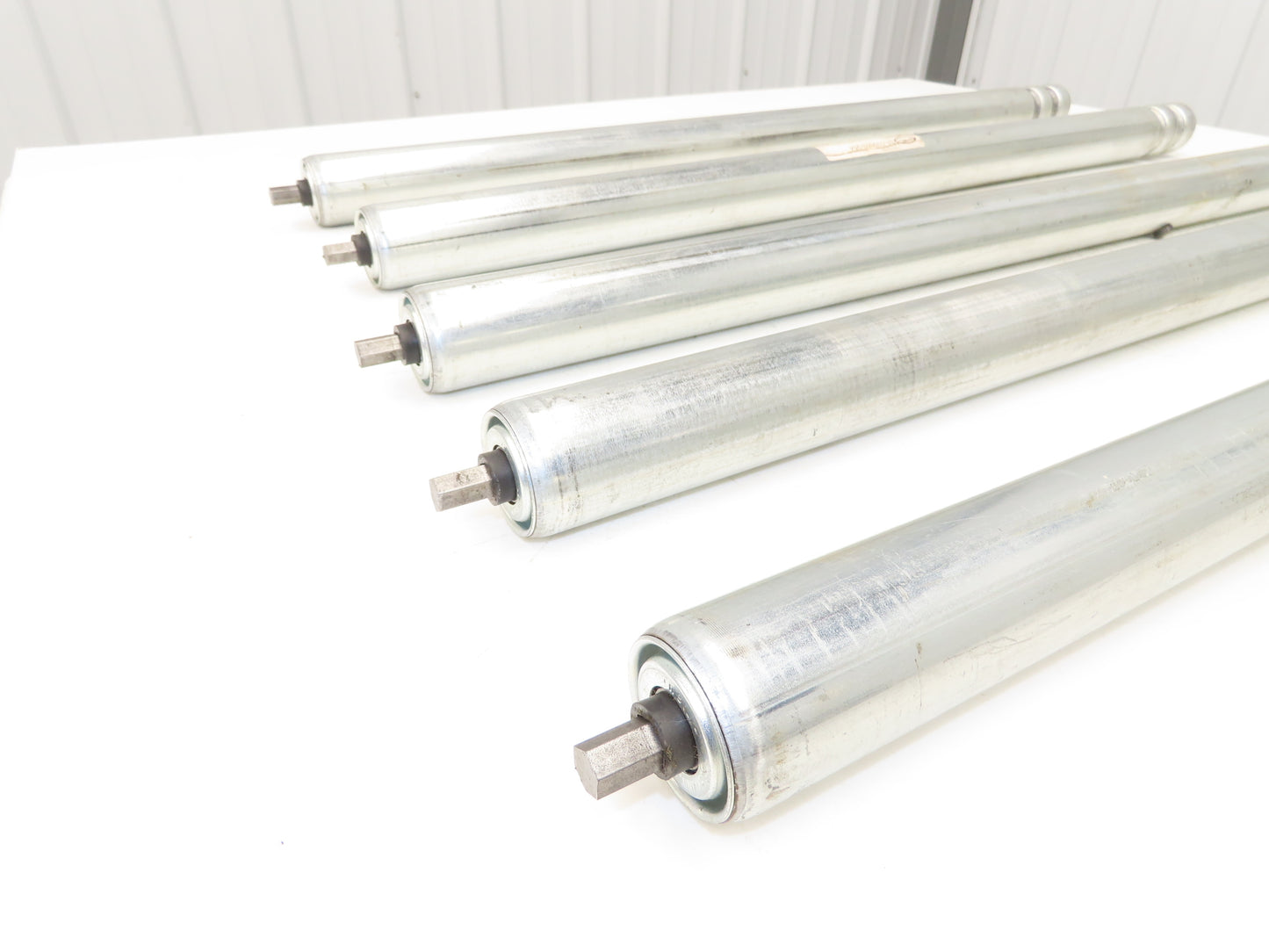 Hytrol 1.9"x 33"BF Double Grooved O-Ring Conveyor Roller SA-039353-264 Lot of 5
