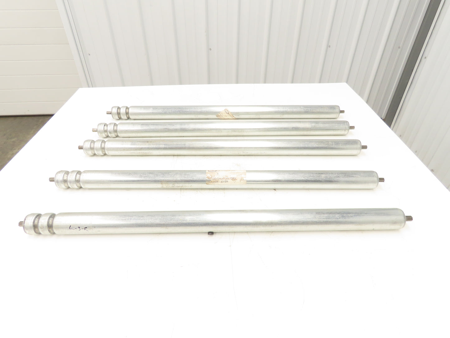 Hytrol 1.9"x 33"BF Double Grooved O-Ring Conveyor Roller SA-039353-264 Lot of 5