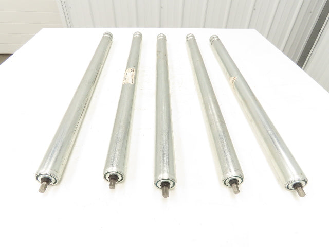 Hytrol 1.9"x 33"BF Double Grooved O-Ring Conveyor Roller SA-039353-264 Lot of 5