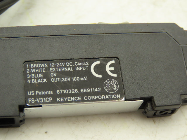 Keyence FS-V31CP Fiber Optic Sensor 24V Various Cable Lengths Included Lot of 4