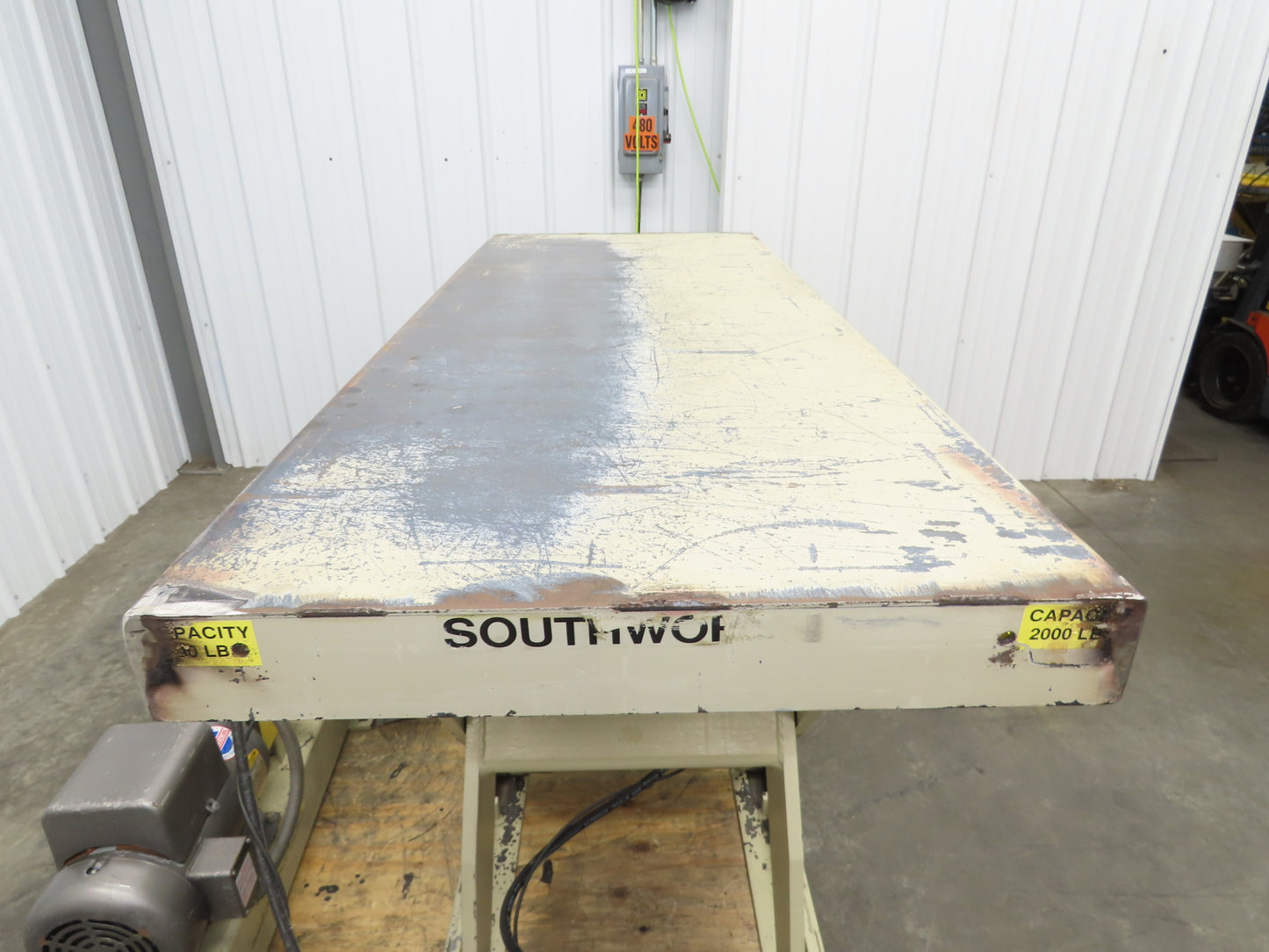 Southworth LS2-36 Hydraulic Scissor Lift Table 2000Lb 60"x24" Top 120V 1Ph 1 Ton