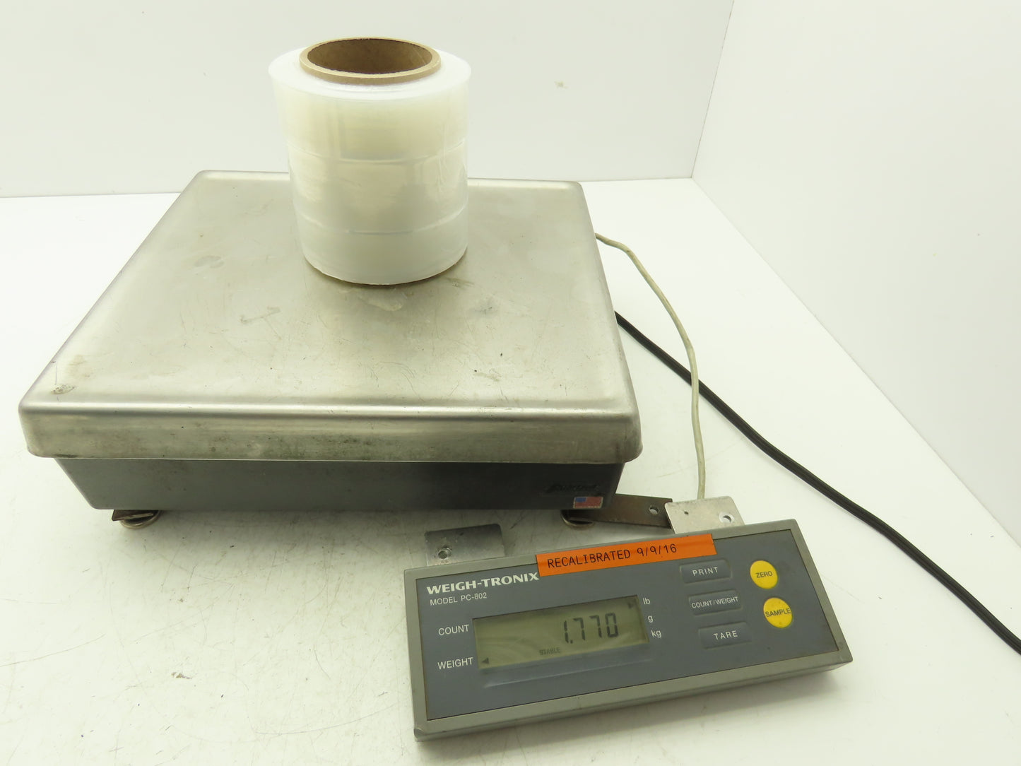 Weigh-Tronix PC-802 Digital Scale Weigh Station W/12X13" Base 100lbs