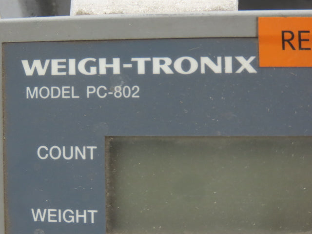 Weigh-Tronix PC-802 Digital Scale Weigh Station W/12X13" Base 100lbs