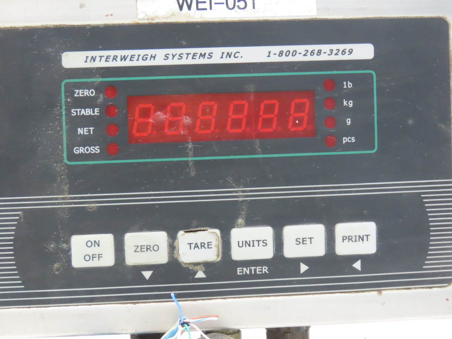 Interweigh Systems ISI-99 Digital Scale Readout Indicator Only No Transformer