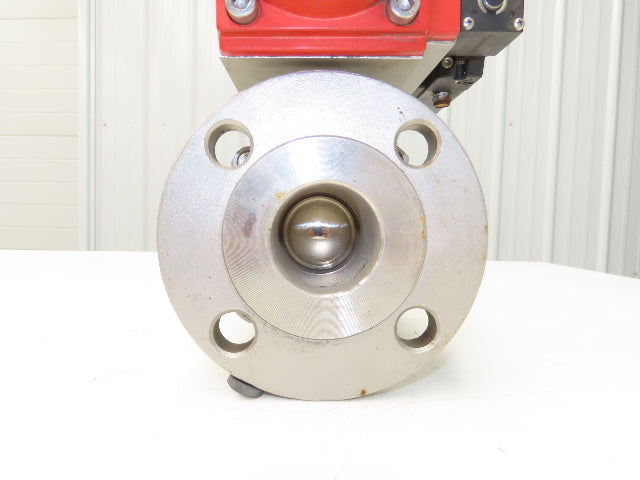 Wolseley Size 2 Stainless Ball Valve Class 150 ANSI Flange Pneumatic Actuator