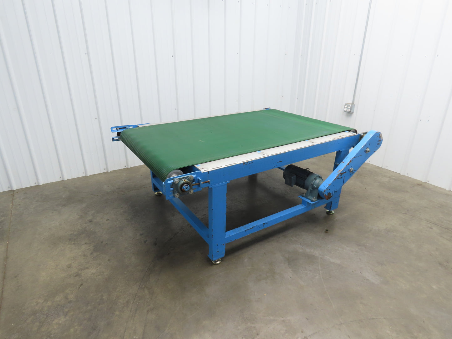 47.5"x 5' 9" Slider Bed Conveyor 39"Belt 10Hp 230V 3PH 40FPM Welded Steel Frame