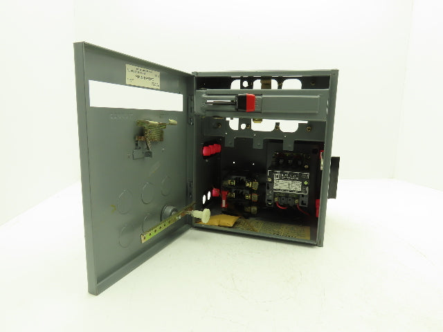 Square D MCC Bucket Motor Starter 5Hp Size 1 Disconnect 3 Pole 440V