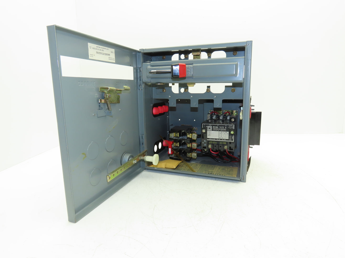 Square D MCC Bucket Motor Starter 5Hp Size 1 Disconnect 3 Pole 440V