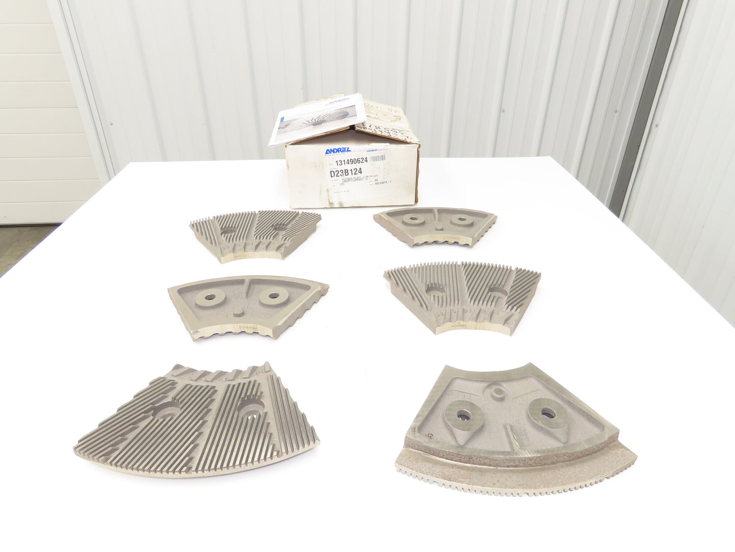 Andritz D23B124 LoCo Refiner Plates Sprout C25 Alloy AA Taper