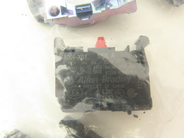 Allen Bradley Pushbutton Green Illuminated Momentary 2 NO 2NC 22mm