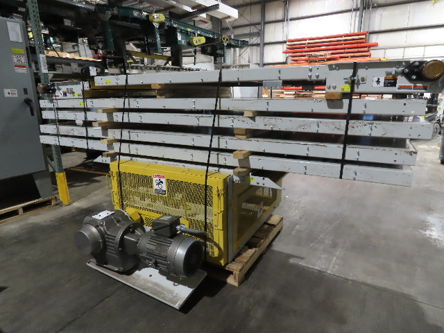 Hytrol BPC 49"x 64' Slider Bed Conveyor 47"Belt 7.5Hp 3PH Center Drive 80fpm