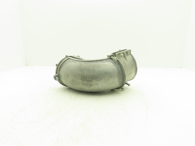 4" Flexible Metallic Conduit 90° Box Connector Fitting