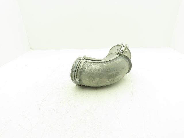4" Flexible Metallic Conduit 90° Box Connector Fitting