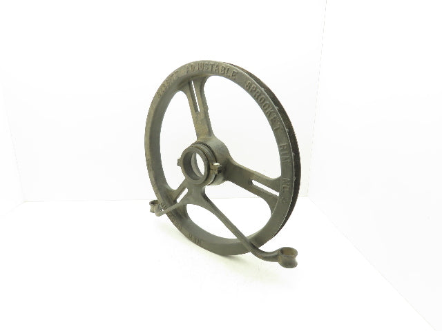 Babbitt No. 4 Rim Sprocket Chain Wheel Manual Valve Operator w/Guide No Chain