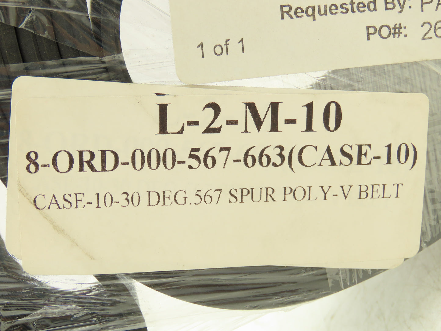 Mantissa Conveyor 174.125"L Spur Poly-V Belt 2.83"W 30deg Case 10 000-567-663