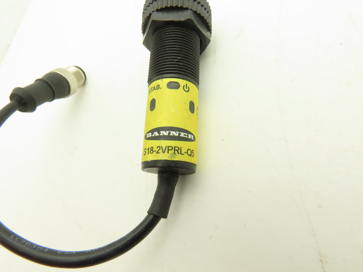 Banner S18-2VPRL-Q5 Photoeye Sensor Receiver 18mm 10-30VDC Lot of 3