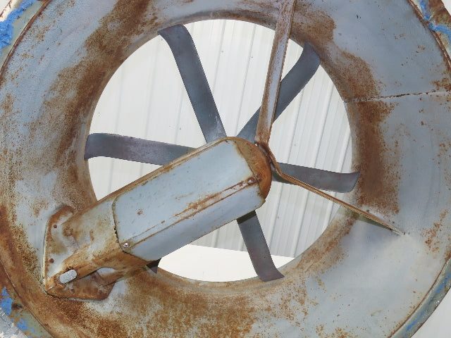 BINKS 30-1691 Tubeaxial Fan 34" Belt Drive 1-1/2Hp Motor 230/460V Intake 6 Blade